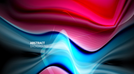 Liquid colors fluid gradients on black background