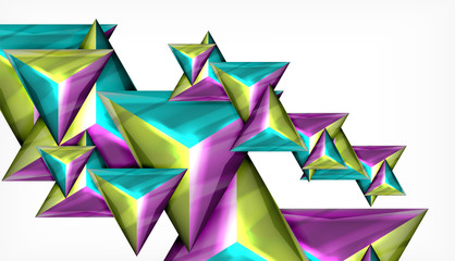 Triangle geometric vector abstract background