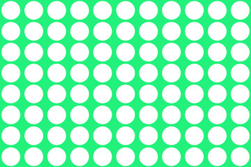 Fototapeta na wymiar An abstract white polka dot pattern against a green background.