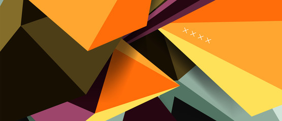 Trendy simple triangle abstract background, dynamic motion concept. Vector Illustration For Wallpaper, Banner, Background, Card, Book Illustration, landing page