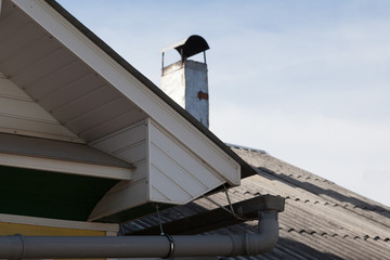 chimney on the roof