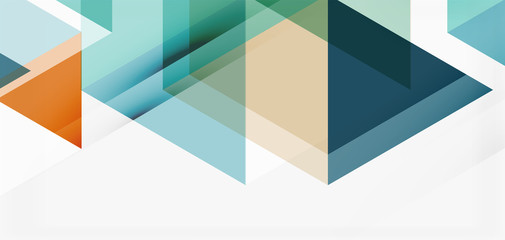 Geometric abstract background, mosaic triangle and hexagon shapes. Trendy abstract layout template for business or technology presentation, internet poster or web brochure cover, wallpaper