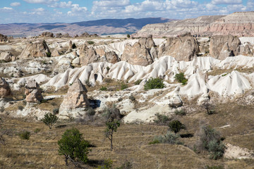 volcano formations,  Goreme valley, Nevsehir, Turkey.