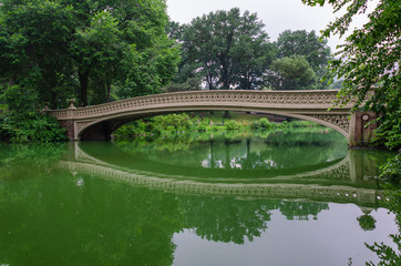 Fototapeta na wymiar Bow Bridge 2, Central Park, Manhattan, New York City, EUA