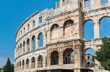 Roman amphitheatre (Arena) in Pula. Croatia.