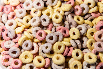 Breakfast cereal in a plate