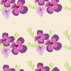 vector illustration seamless childrens  floral pattern