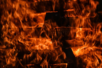 torture woodpile with firewood