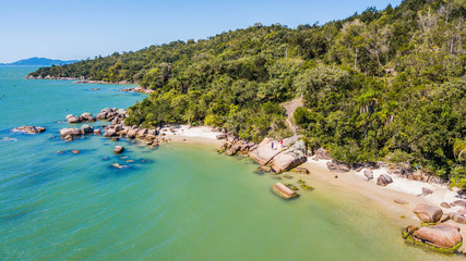 Beautiful little beaches of preserved nature in the bay of Ganchos de Fora - Governador Celso Ramos - Santa Catarina – Brazil