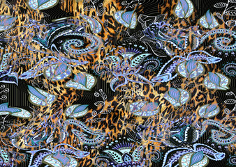 abstract exotic leopard skin texture