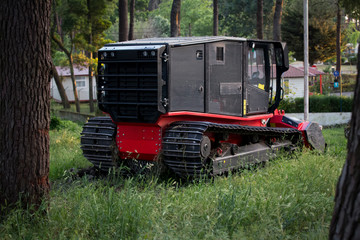 Raptor shredder for forest cleaning in Portugal.