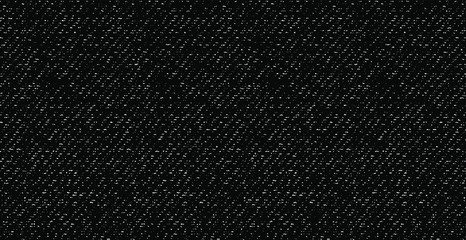 Distressed fabric texture. Vector texture of weaving fabric. Grunge background. Abstract halftone vector illustration. Overlay for interesting effect and depth. Black isolated on white background.