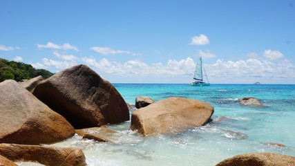tropical seychelles island