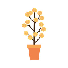 money tree, financial growth concept, money growth