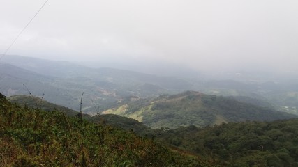 fog in the mountains