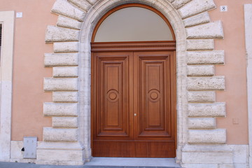 old wooden door