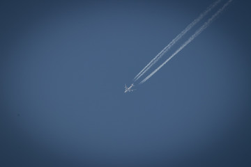 airplane in the sky