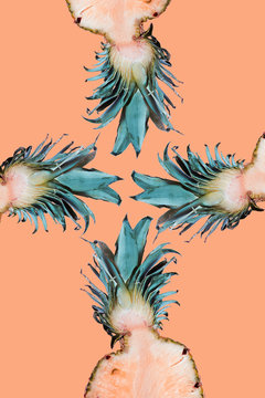 A pinaple fruit tropical pattern for the summer