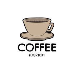 coffee hand drawn logo design