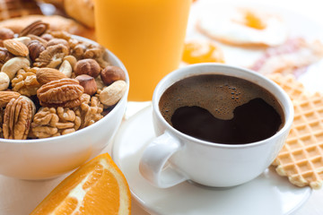 Healthy breakfast set