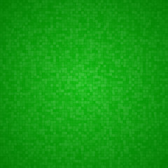 Fototapeta premium Abstract background of small squares or pixels in green colors