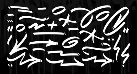 A Set Of Some Abstract Graffity Style Elements