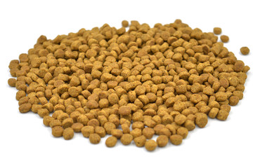 Heap of dry cat food