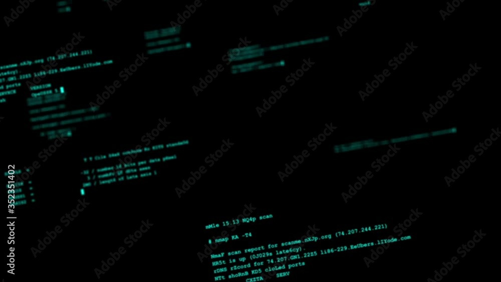 Aufkleber Screens of programming. Programming language. System engineering.