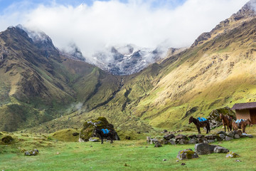 Fototapeta na wymiar Salkantay Trekking in Peru, South America