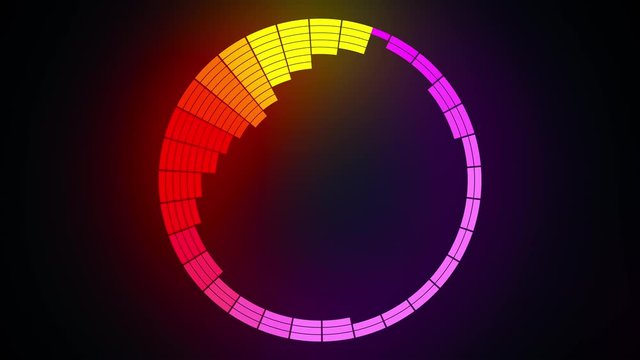 Music equalizer, audio waves or sound frequency in lines, computer generated. 3d rendering modern backgdrop
