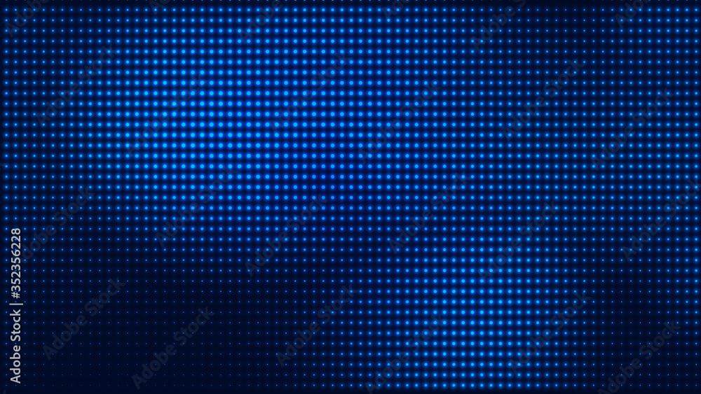 Poster dot blue pattern screen led light gradient texture background. abstract technology big data digital 