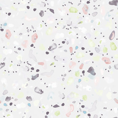 Terrazzo Texture Vector. Flooring Seamless Pattern