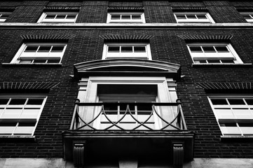 facade of an old building with windows