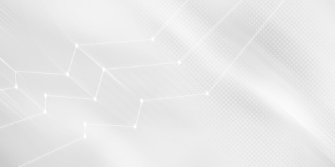 Gray halftone pattern with white line motion backdrop wallpaper. Clean Grey geometric background.