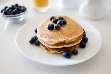 A Stack of Blueberry Pancakes