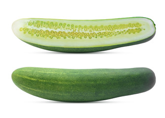 cucumber isolated on white background