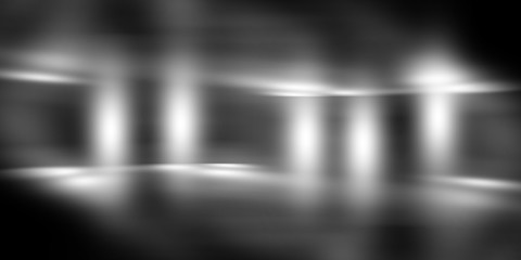 Dark black studio room with spotlight backdrop wallpaper, blank perspective for show or display your product montage or artwork. 