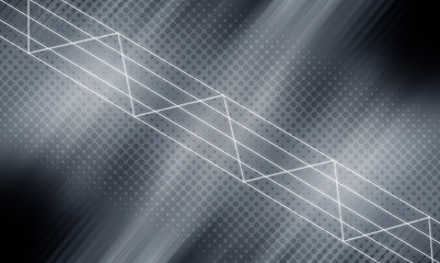 Gray halftone pattern with white line motion backdrop wallpaper. Clean Grey geometric background.