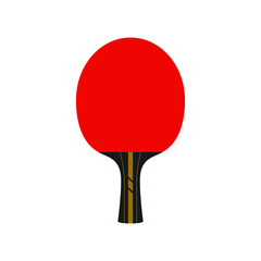 Racket for table tennis flat icon