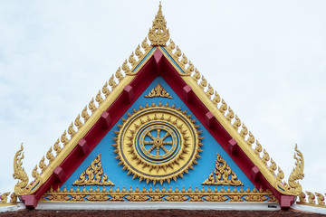 Buddhist temple roof in Thailand