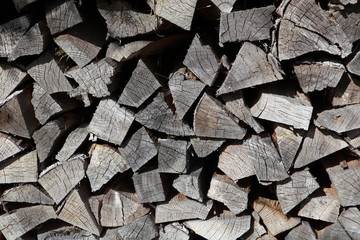 Full Frame Shot Of Firewood
