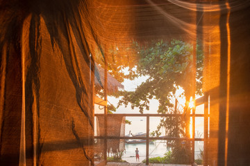 First rays of the sun on Koh Lipe