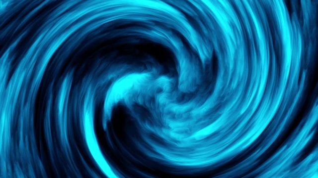 Computer generated vortex background of dense colored clouds. 3d rendering funnel of dense fog