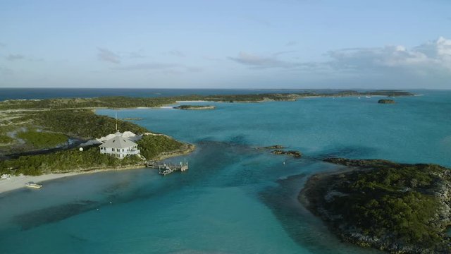 The Exumas - Tropical Bahamas Island Travel Destination, Aerial Drone