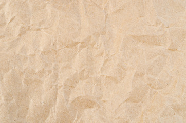 Brown crumpled paper texture.