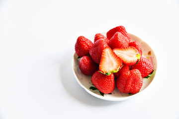 イチゴ　　季節の苺を盛りつけしました