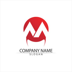 M Letter Logo Template