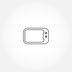 microwave line icon. microwave isolated line icon