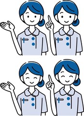 医療　女性　セット