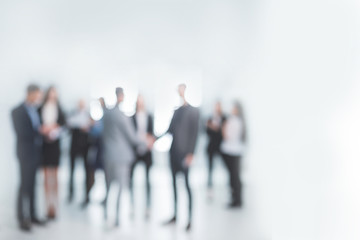 background image of a group of business people in the office lobby - 352381451
